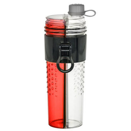 Combo drink and feed bottle for dogs